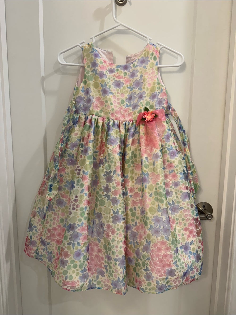 Size 6 Pretty Pastel Floral Party Dress for Girls